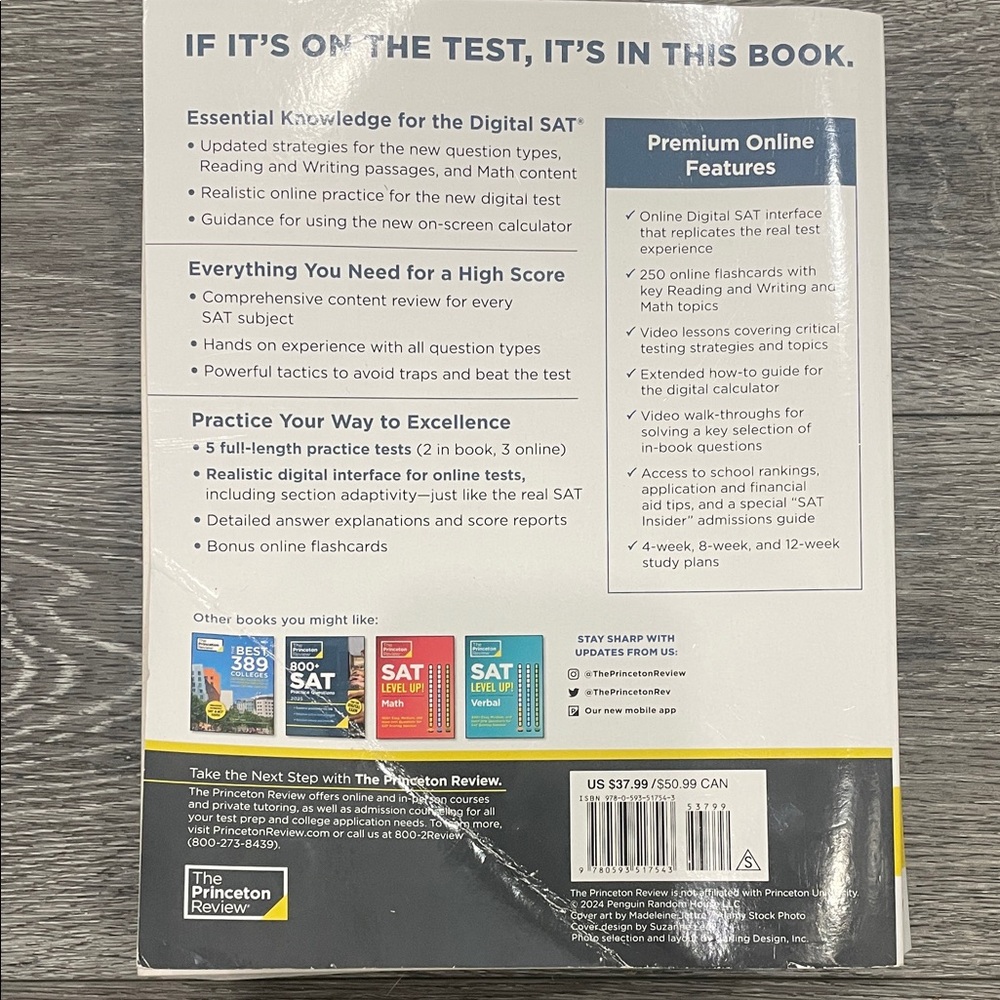 SAT White Paperback Book - Picture 4 of 4